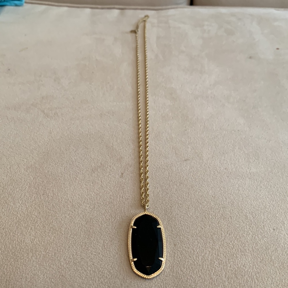 Kendra Scott Gold and Black Necklace - Picture 2 of 3